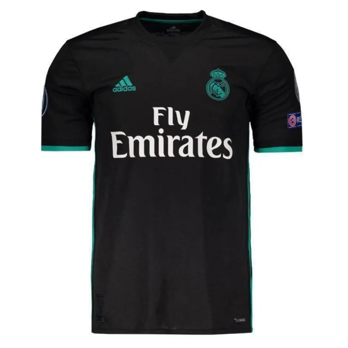 camisa-real-madrid-preta-away-ucl-2018-masculina- Camisa Real Madrid Preta Away UCL 2018 Masculina
