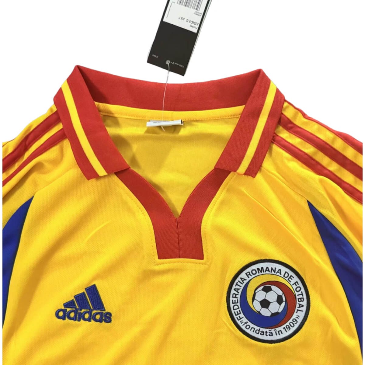 camisa-romenia-2000-home-amarela-retro-masculina- Camisa Romênia Amarela 2000 Home Masculina