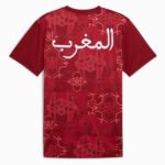 camisa-selecao-de-marrocos-treino-vermelha-2024-25-masculina