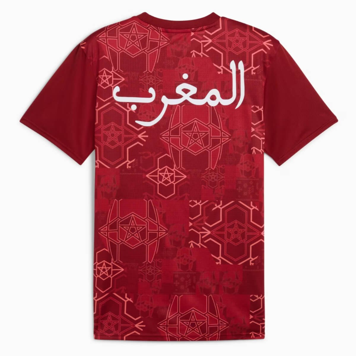 camisa-selecao-de-marrocos-treino-vermelha-2024-25-masculina- Camisa Marrocos Treino Vermelha 2024/25 Masculina