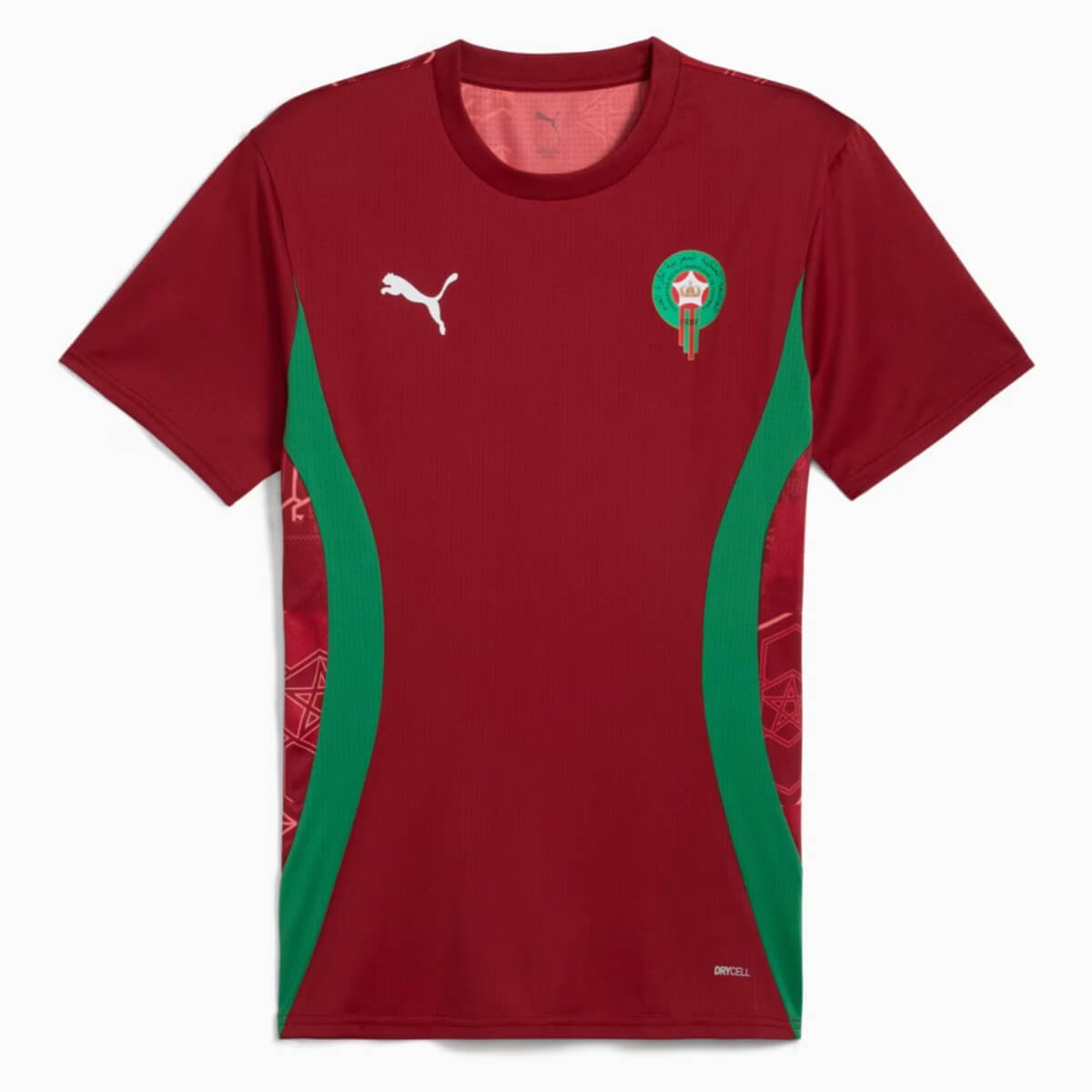 camisa-selecao-de-marrocos-treino-vermelha-2024-25-masculina Camisa Marrocos Treino Vermelha 2024/25 Masculina