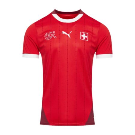 Camisa Seleção Suiça Vermelha Home 2024/25 Masculina