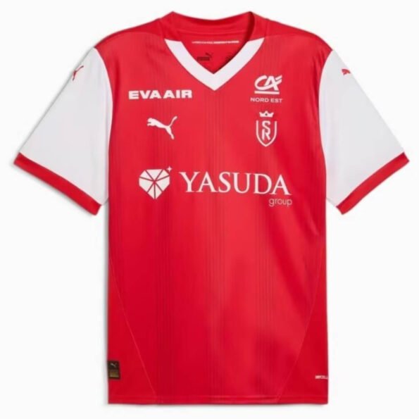 Camisa Stade Reims Home Vermelha 2024/25 Masculina