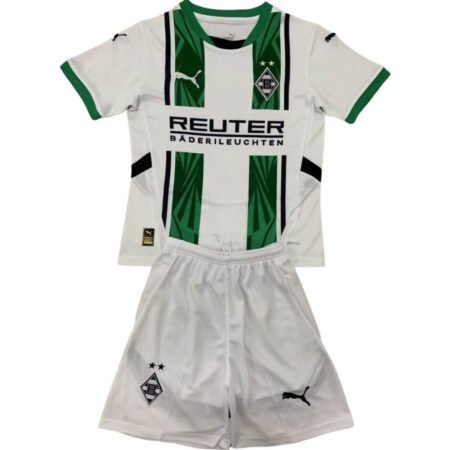 Kit Infantil Borussia Mönchengladbach Branca 2024/25 Unissex