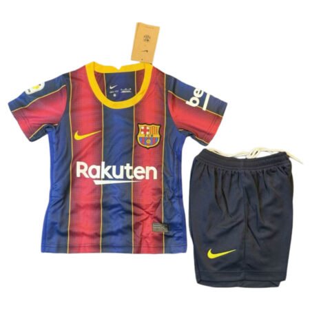 Kit Infantil Barcelona Home Grená 2020/21 Unissex