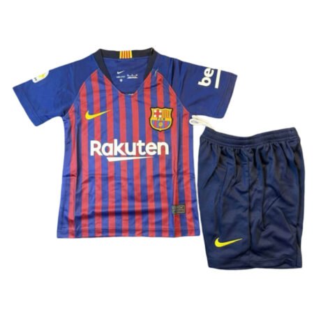 Kit Infantil Barcelona Home Grená 2018/19 Unissex