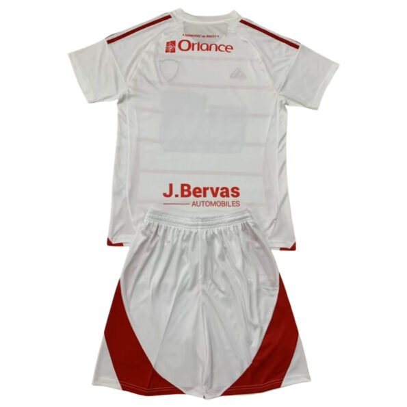 Kit Infantil Stade Brestois Branca Away 2024/25 Unissex