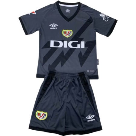 Kit Infantil Rayo Vallecano Third Cinza 2024/25 Unissex