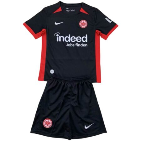 Kit Infantil Frankfurt Preta Away 2024/25 Unissex