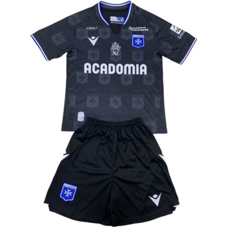 Kit Infantil AJ Auxerre Preta Away 2024/25 Unissex