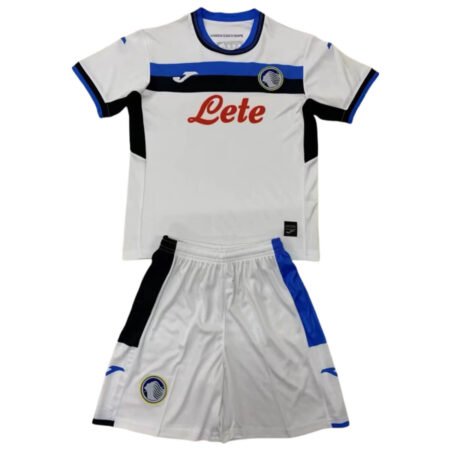 Kit Infantil Atalanta Branca Away 2024/25 Unissex