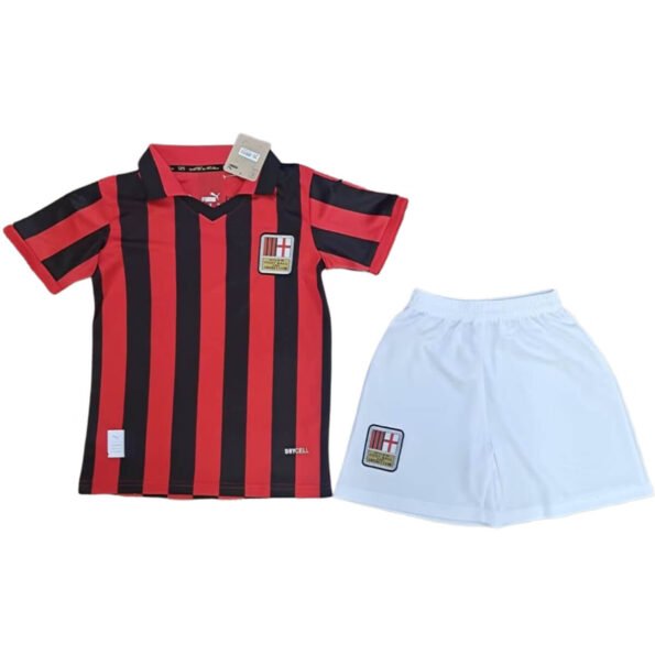 Kit Infantil AC Milan 125 Anos Vermelha 2024 Unissex