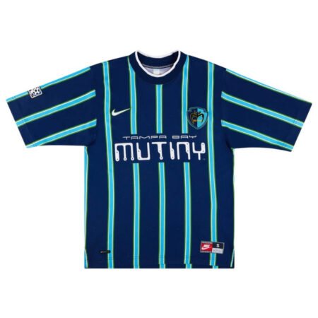 Camisa Tampa Bay Muntiny Azul Titular 1998 Masculina