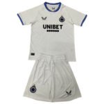 Kit Infantil Club Brugge Branca Away 2024/25 Unissex