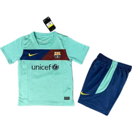 Kit Infantil Barcelona Verde/Azul 2010/11 Unissex