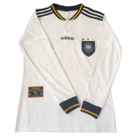 Camisa Alemanha 1996 Branca Home Manga Longa