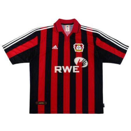 Camisa Bayer Leverkusen 2001/02 Home Vermelha Masculina