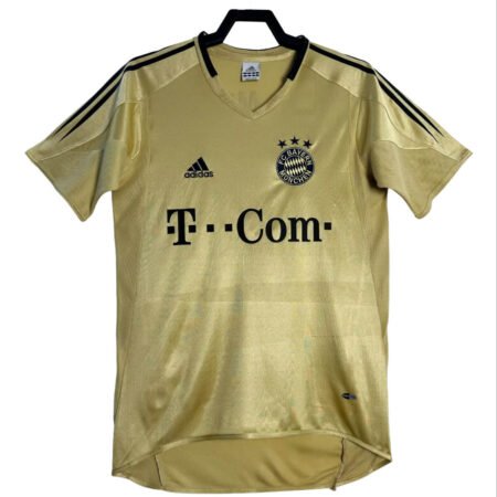Camisa Bayern de Munique Dourada Away 2004/05 Masculina