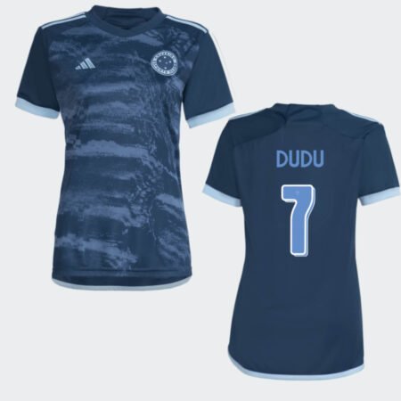 Camisa Cruzeiro DUDU #7 Azul Escuro Terceira 2024/25 Feminina