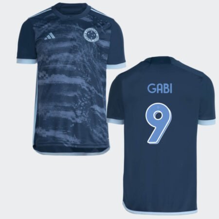 Camisa Cruzeiro GABI #9 Azul Escuro Terceira 2024/25 Masculina