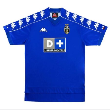 Camisa Juventus Away Azul 1999 Retrô Masculina
