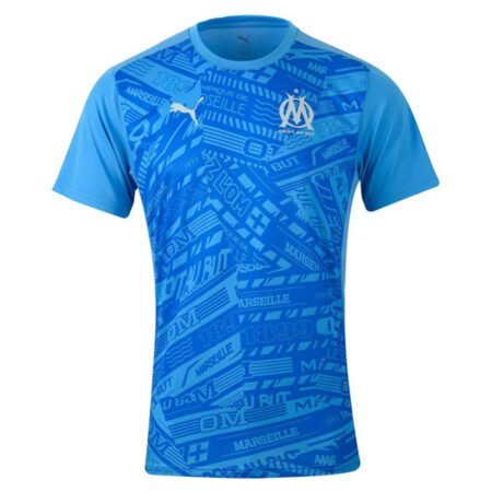 Camisa Marseille Pré-jogo Azul 2024/25 Masculina