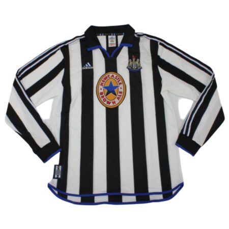 Camisa Newcastle 1999 Listrada Home Manga Longa