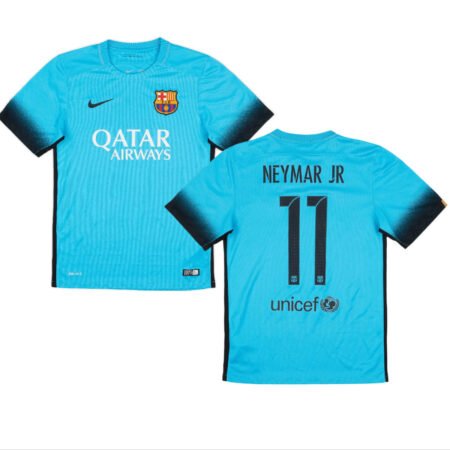 Camisa Neymar JR. #11 Barcelona Azul 2015/16 Third Masculina