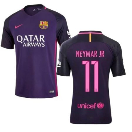 Camisa Neymar JR. #11 Barcelona Roxo 2016/17 Away Masculina
