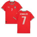 camisa-portugal-ronaldo-7-vermelha-home-2025-26-feminina