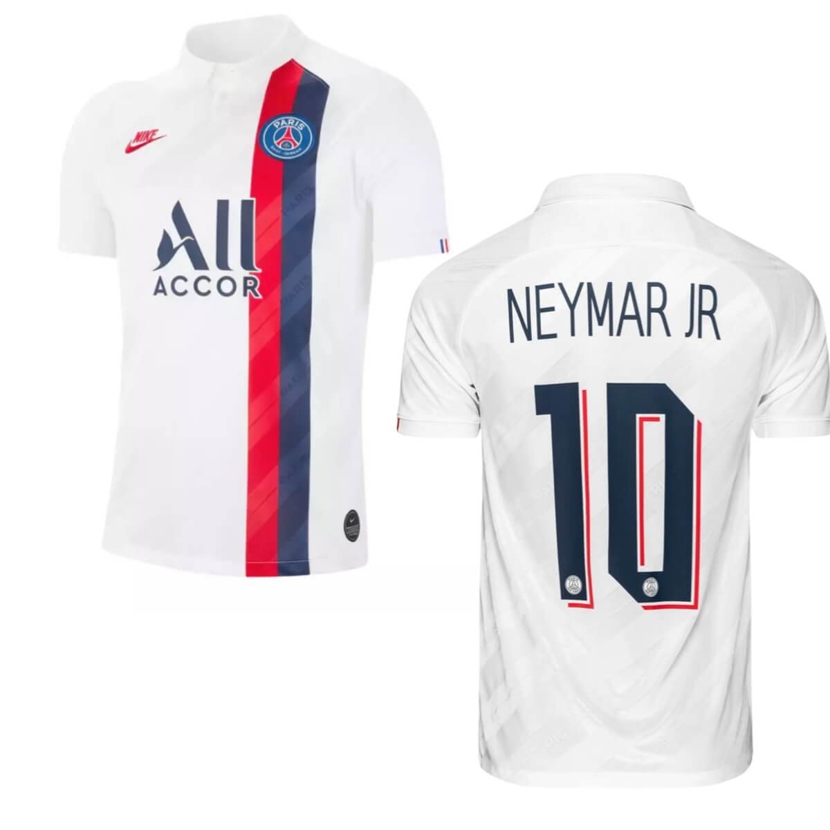 Camisa PSG Neymar #10 Branca 2019/20 Polo Third Masculina - Main Image
