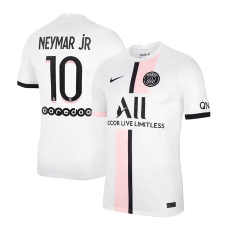 Camisa PSG Neymar JR. #10 Branca 2021/22 Away Masculina