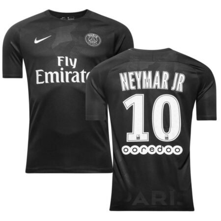 Camisa PSG Neymar JR. #10 Preta Third 2017/18 Masculina