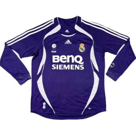 Camisa Real Madrid Roxo 2006 Third Manga Longa