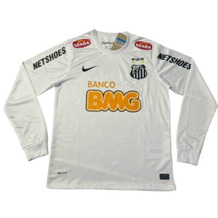 Camisa Santos FC Branca 2011 Nike Manga Longa
