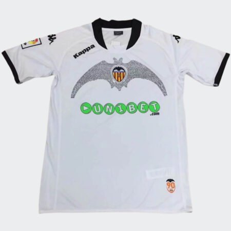 Camisa Valencia Branca 2009/10 Home Masculina