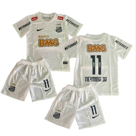 Kit Infantil Santos Neymar Jr. #11 Branca 2011 Nike Unissex