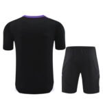 Kit Short e Camisa do Real Madrid Treino Preto 2024/25