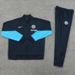 Conjunto Jaqueta Chelsea Treino Calça Azul Escuro 2024/25