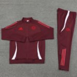 Conjunto Jaqueta Bayern de Munique Treino Calça Vinho 2024/25