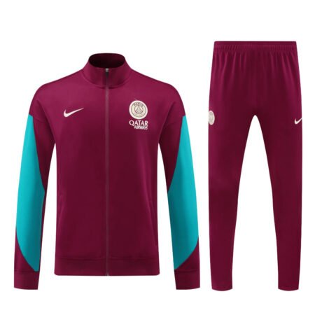 Conjunto Jaqueta PSG Treino Calça Vinho 2024/25