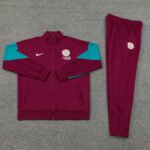Conjunto Jaqueta PSG Treino Calça Vinho 2024/25