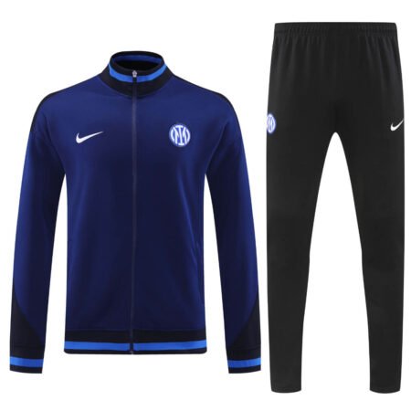 Conjunto Jaqueta Inter de Milão Treino Calça Azul Escuro 2024/25