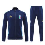 Conjunto Jaqueta Itália Treino Calça Azul Escuro 2024/25