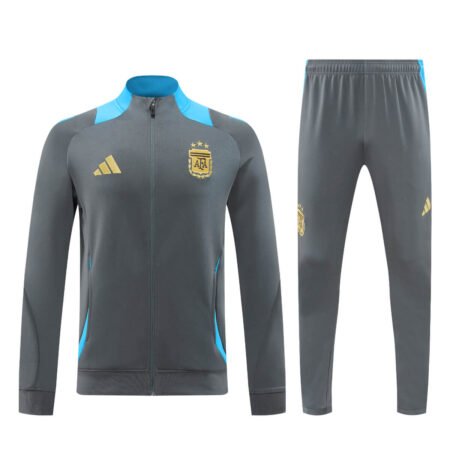 Conjunto Jaqueta Argentina Treino Calça Cinza 2024/25