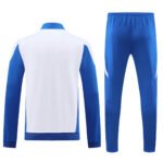 Conjunto Jaqueta Itália Treino Calça Branca Azul 2024/25