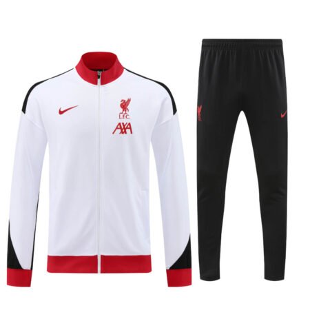 Conjunto Jaqueta Liverpool Treino Calça Branca 2024/25