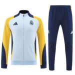 Conjunto Jaqueta Real Madrid Treino Azul/Amarelo 2024/25