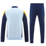 Conjunto Jaqueta Real Madrid Treino Azul/Amarelo 2024/25