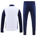Conjunto Jaqueta Real Madrid Treino Branco/Azul 2024/25